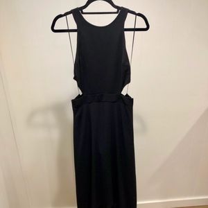Express Black Cutout High Low Maxi